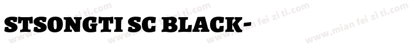 stsongti sc black字体转换